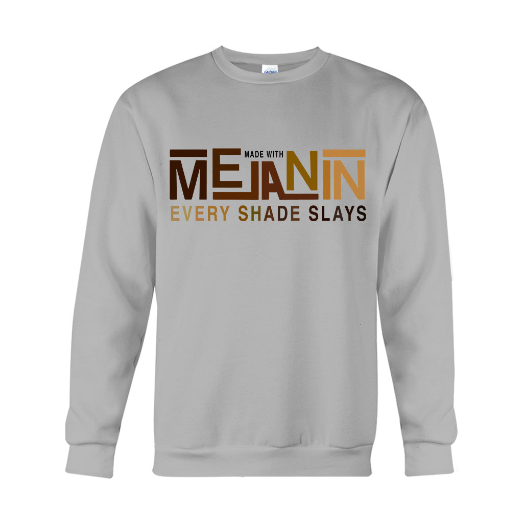 Hergestellt mit Melanin – T-Shirt und Hoodie für Afroamerikaner