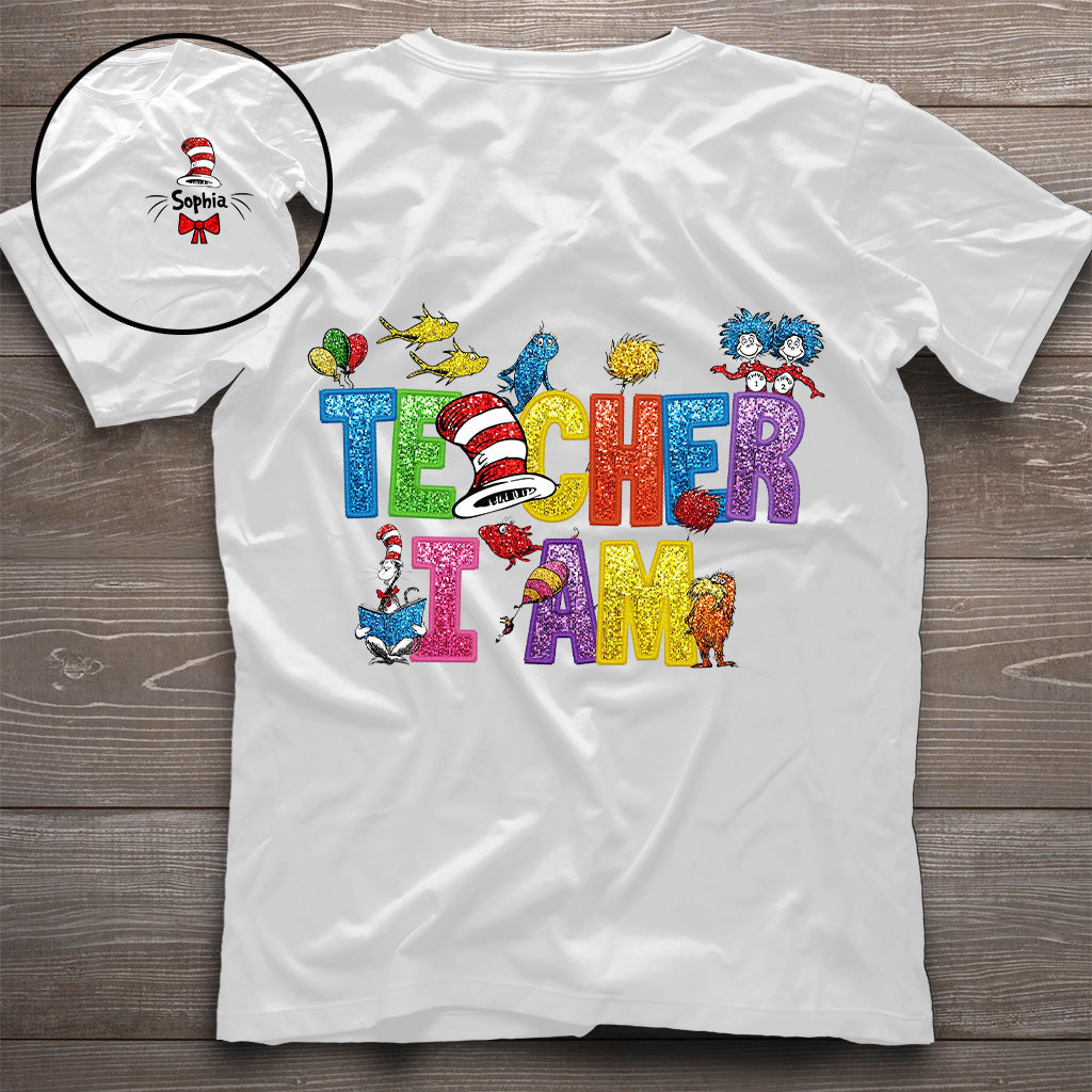 Professeur Je suis - T-shirt et sweat à capuche personnalisés Dr Seuss