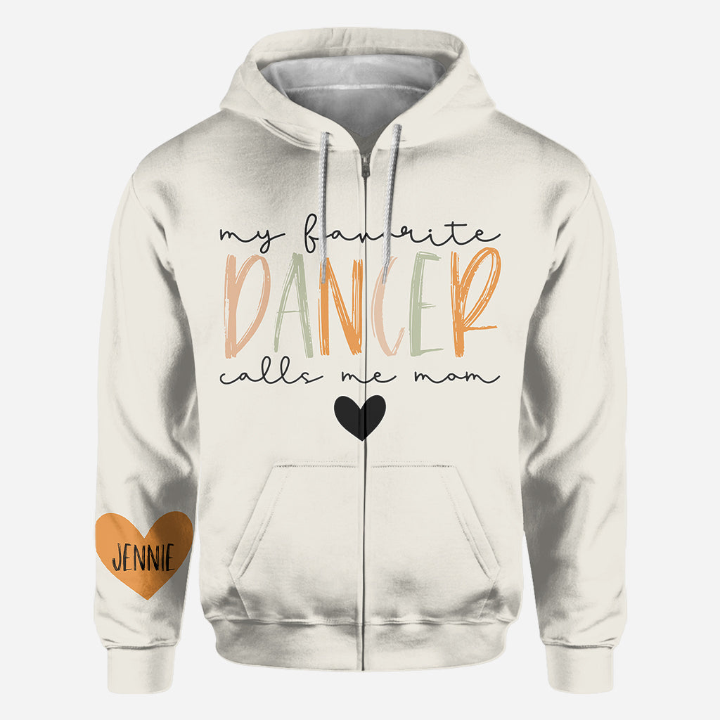 Ma danseuse préférée m'appelle maman, quel que soit son surnom - T-shirt personnalisé style ballet
