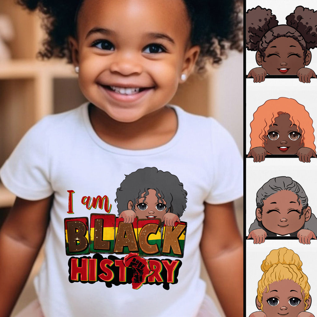 I Am Black History - Personalized African American T-shirt And Hoodie