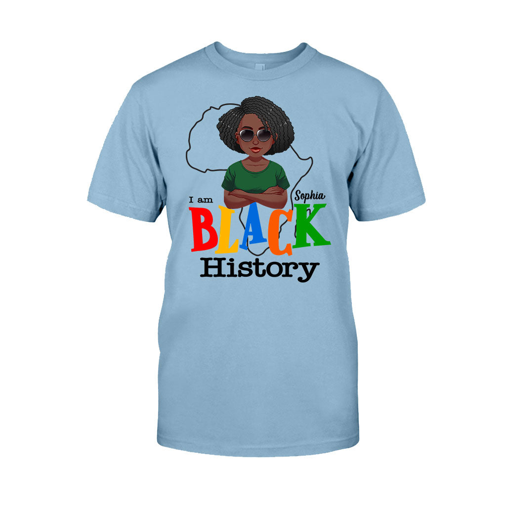 I Am Black History - Personalized African American T-shirt And Hoodie