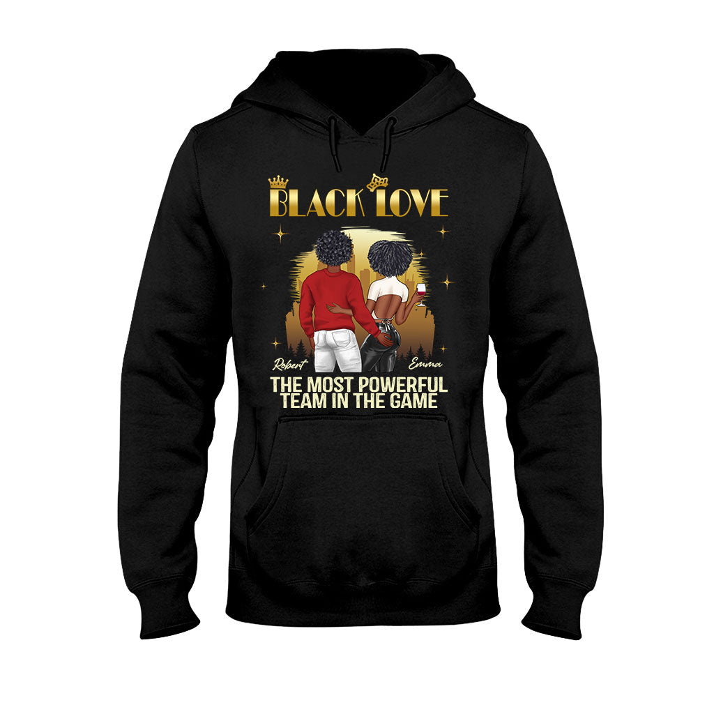Black Love - Personalized Couple T-shirt And Hoodie