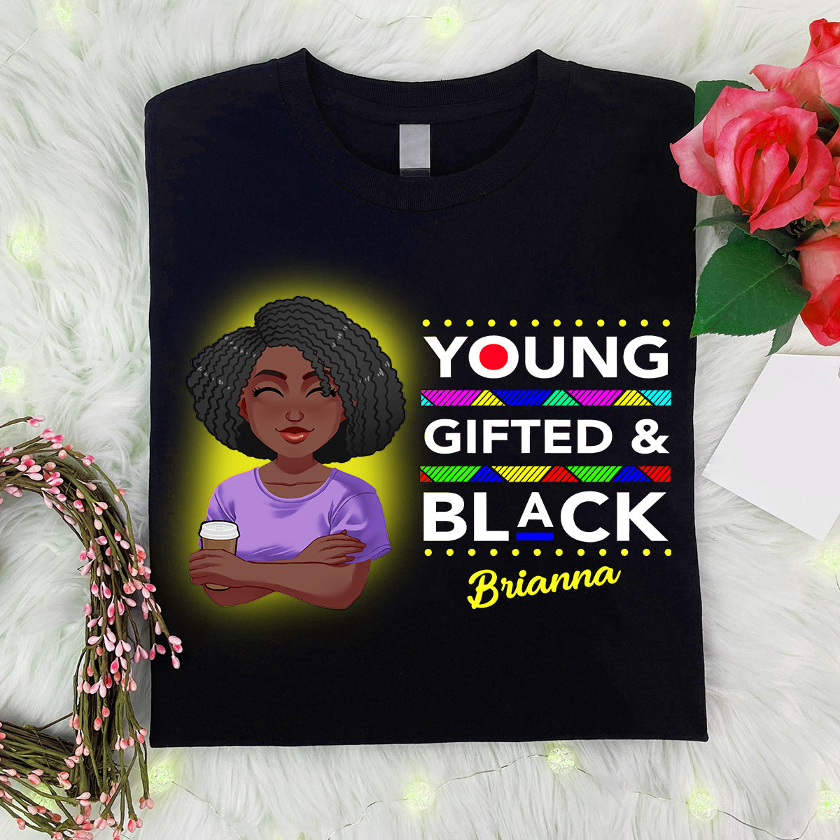Jeune Noir surdoué - T-shirt et sweat à capuche afro-américains personnalisés