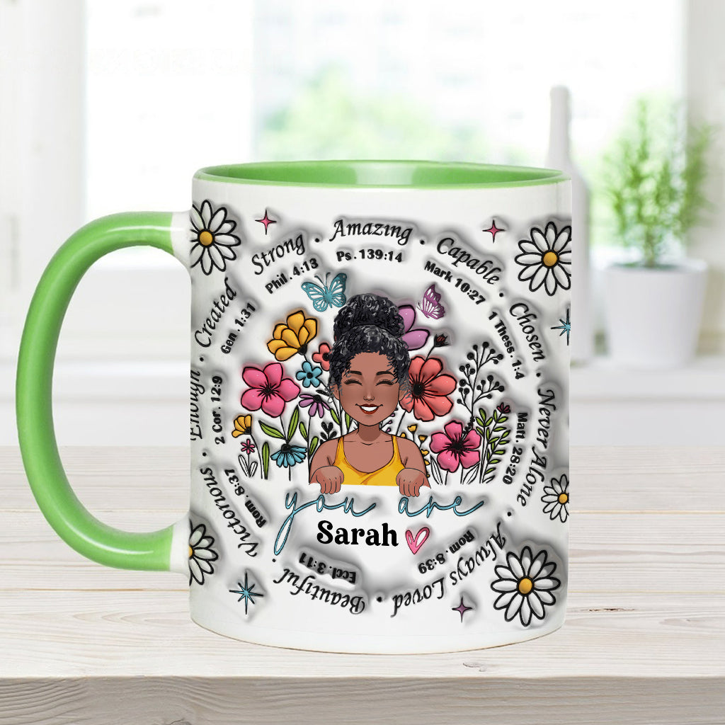 God Says You Are - Personalized African American Accent Mug