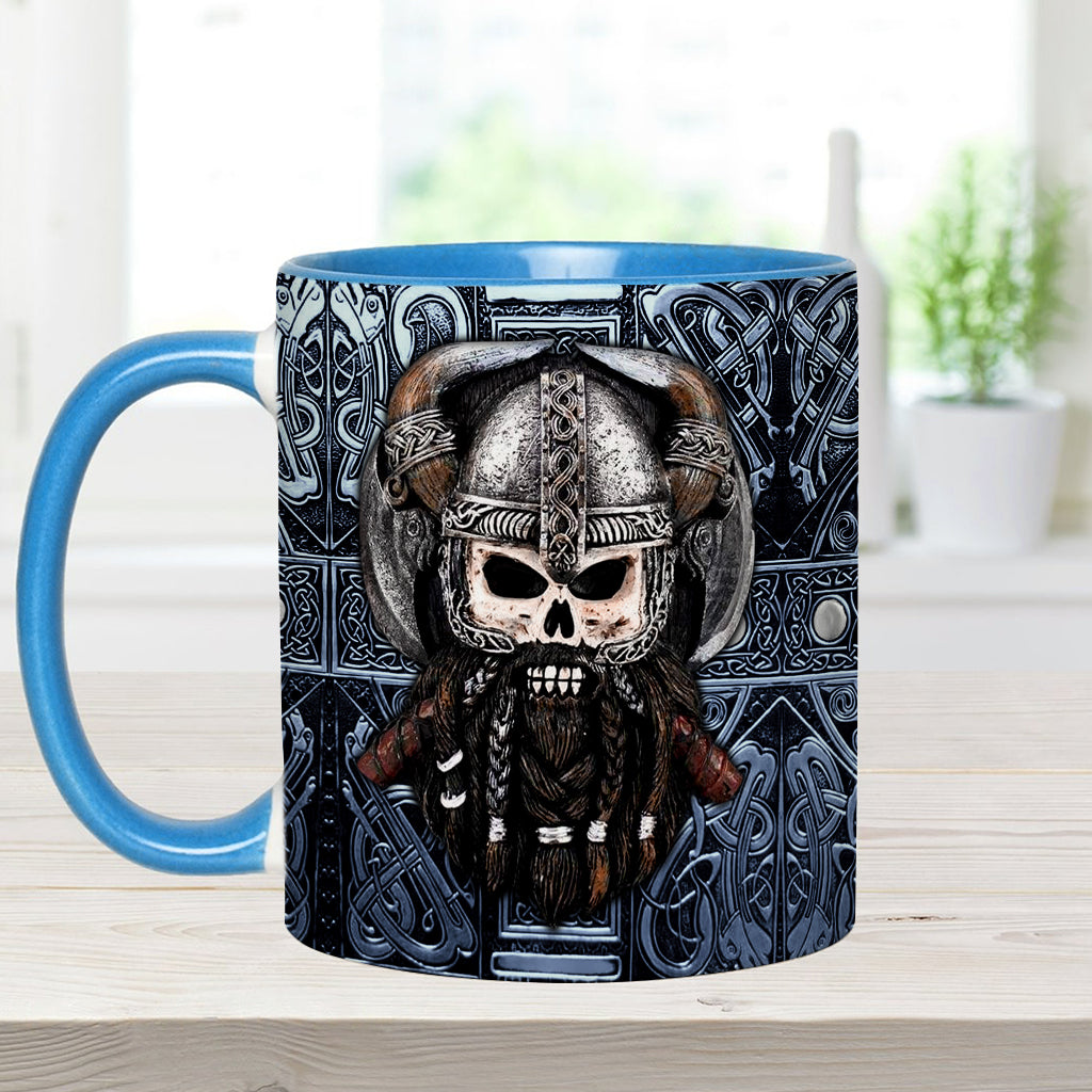 Stolzer Wikinger-Papa/Großvater – Personalisierte Tasse mit Wikinger-Akzent