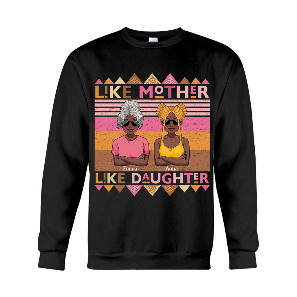 Like Mother Like Daughter - Personalized African American T-shirt And Hoodie