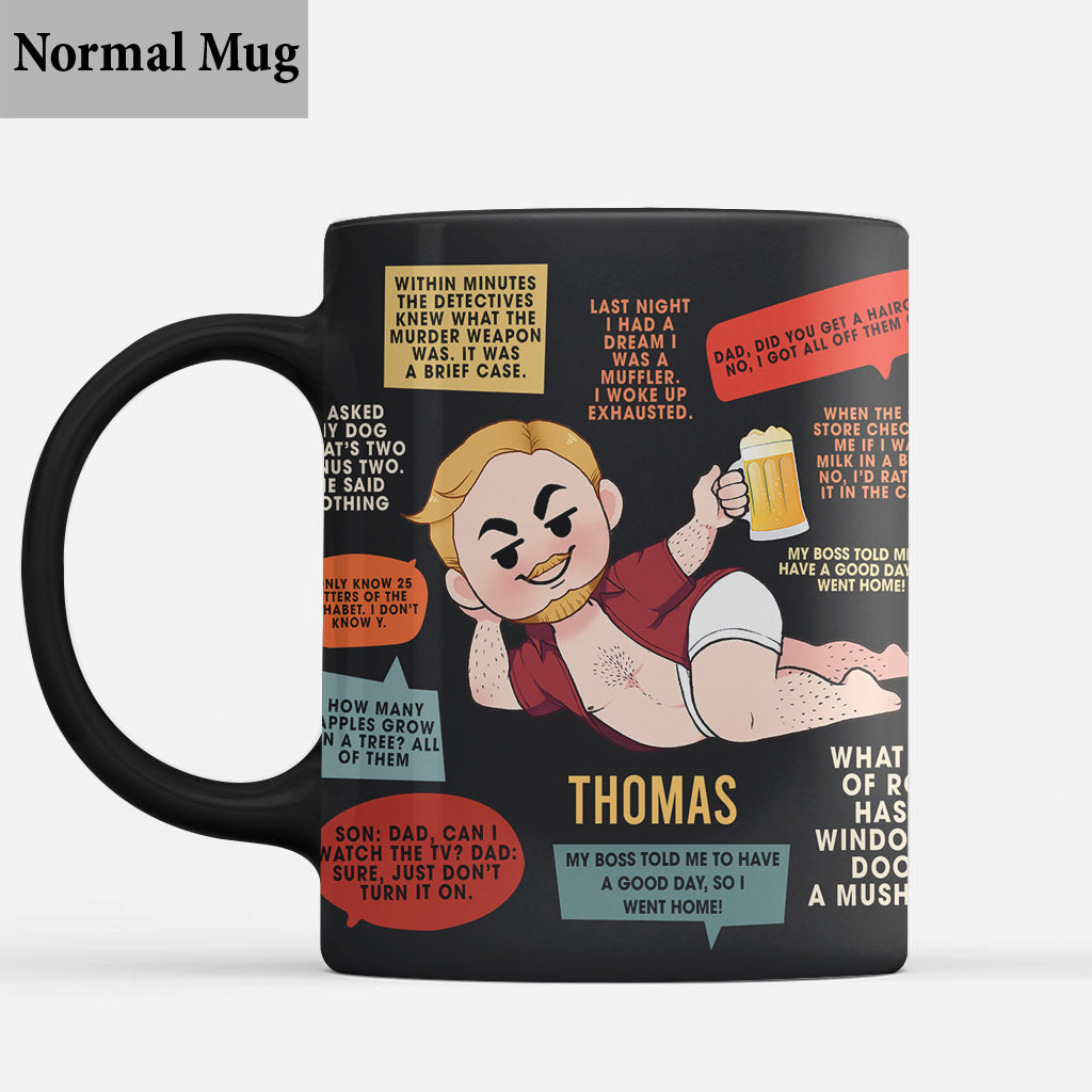 I Keep All My Dad Jokes In A Dad-A-Base - Personalized Father Mug