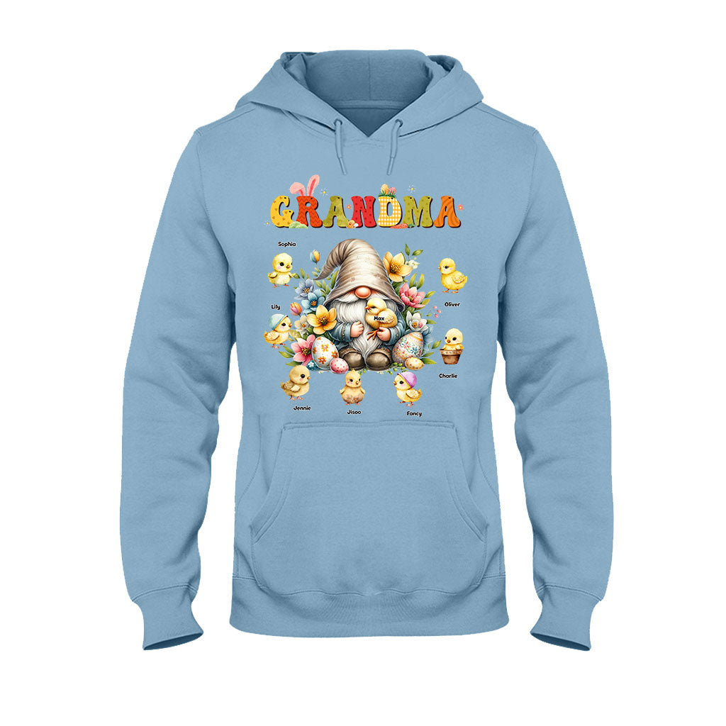 Cadeau pour grand-mère : Gnome de Pâques - T-shirt et sweat à capuche personnalisés pour grand-mère