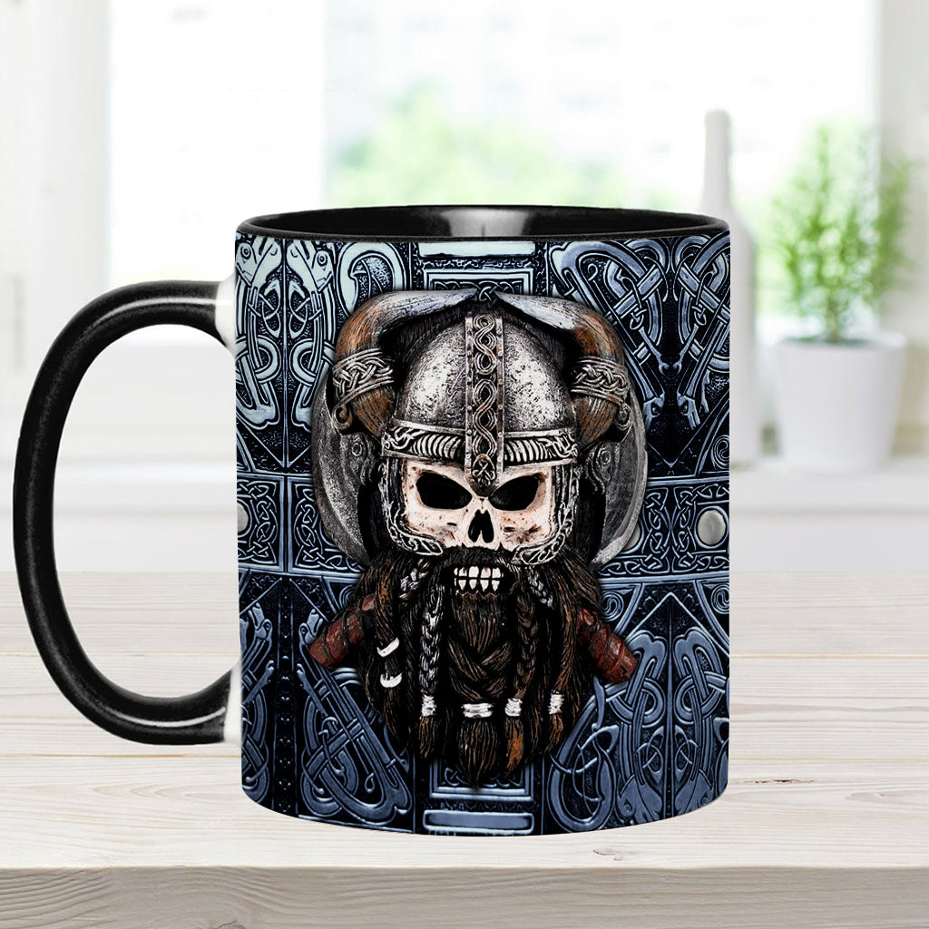 Stolzer Wikinger-Papa/Großvater – Personalisierte Tasse mit Wikinger-Akzent