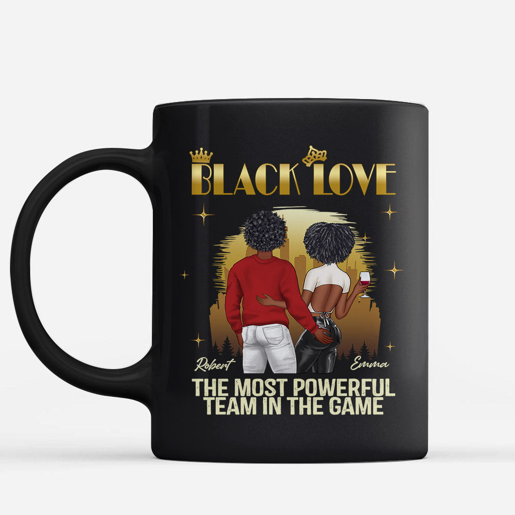 Black Love - Personalized Couple Mug