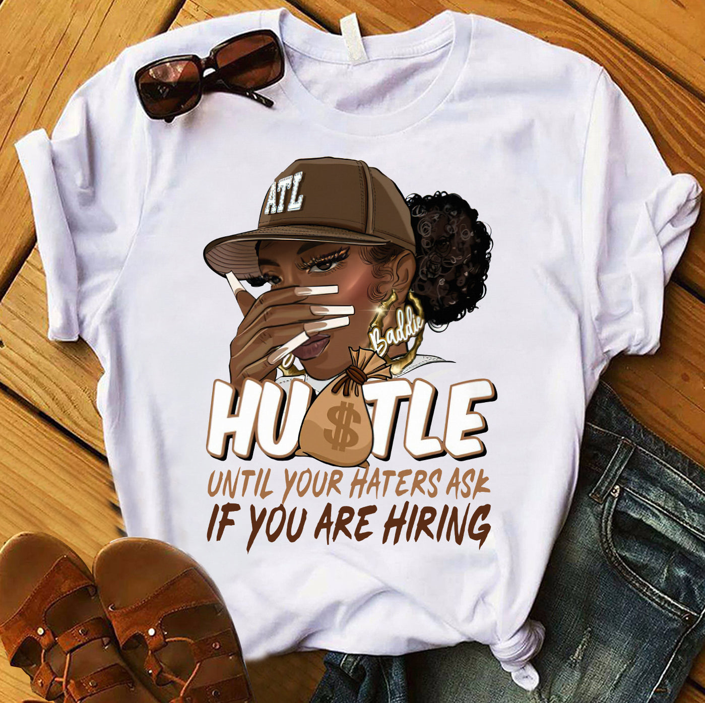 Hustle – T-Shirt und Hoodie für Afroamerikaner