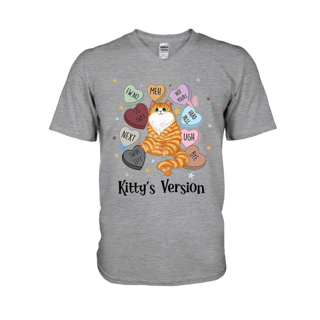 T-shirt et sweat à capuche personnalisés « Heart Candy Cat Kitty Version » - T-shirt et sweat à capuche pour chat