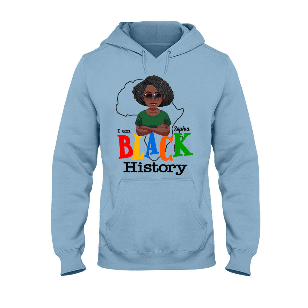 I Am Black History - Personalized African American T-shirt And Hoodie