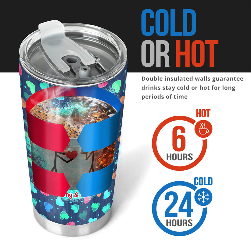 Funny Photo Inserted Couple - Personalized Couple Tumbler