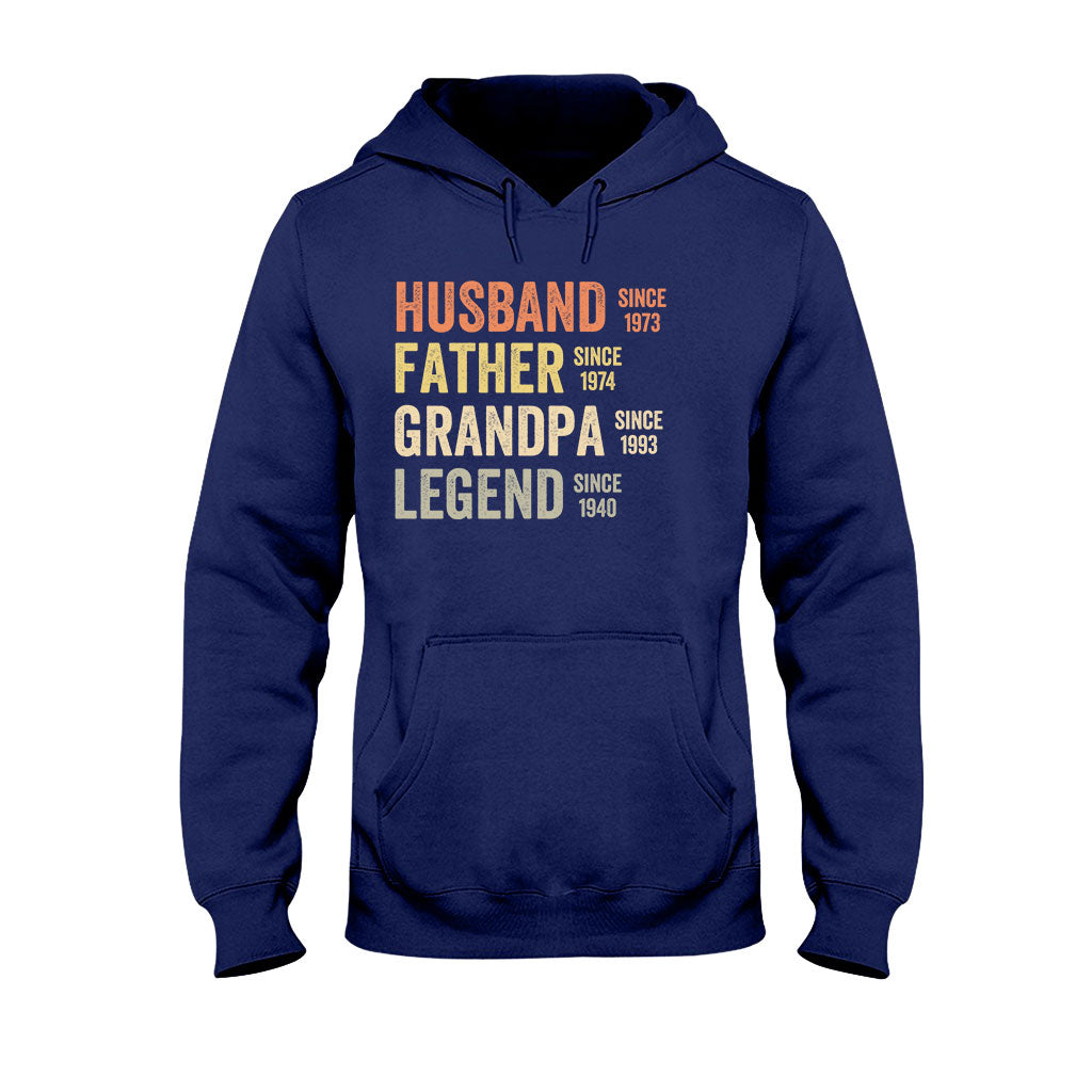 Dad Grandpa Legend - Personalized Father T-shirt And Hoodie