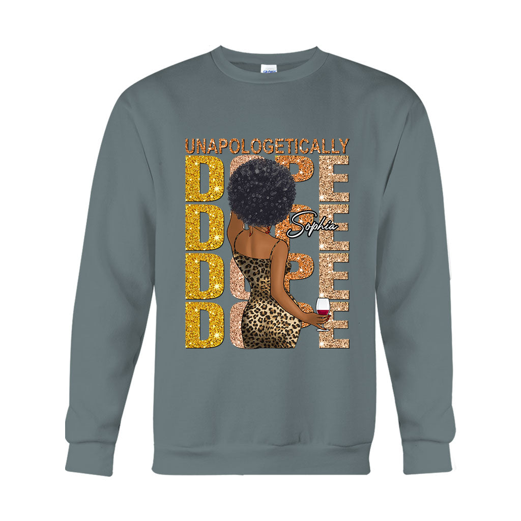 Unapologetically Dope - T-shirt et sweat à capuche personnalisés pour Afro-Américains