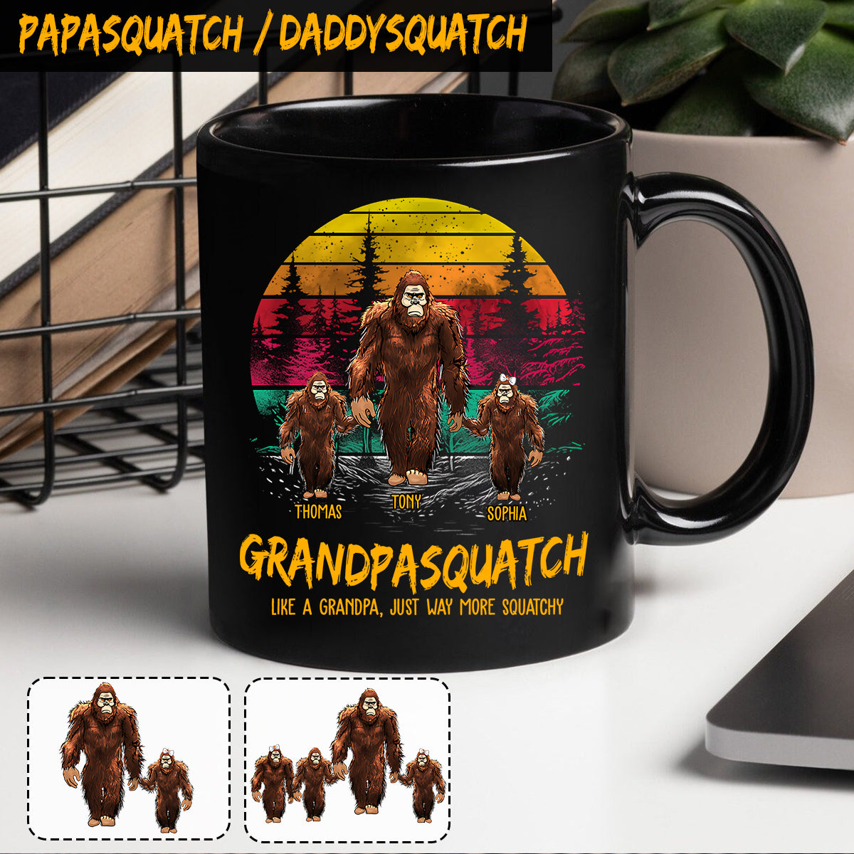 Papasquatch - Personalized Father Mug