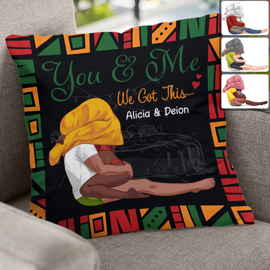 We Got This - Personalized Couple Throw Pillow