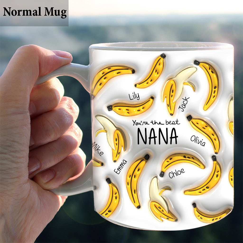 Tu es la meilleure mamie banane - Mug personnalisé pour grand-mère