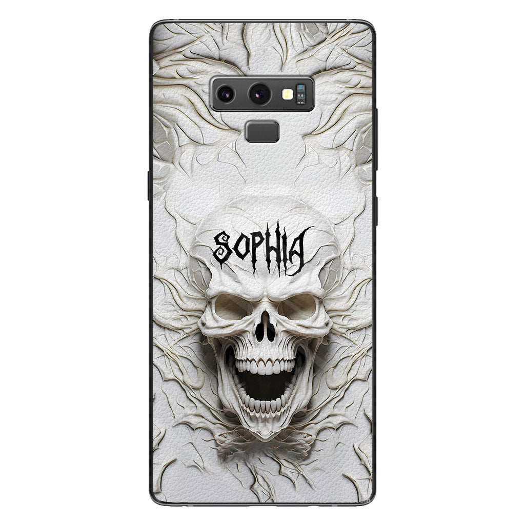 Beautiful White Skeleton - Personalized Skull Phone Case