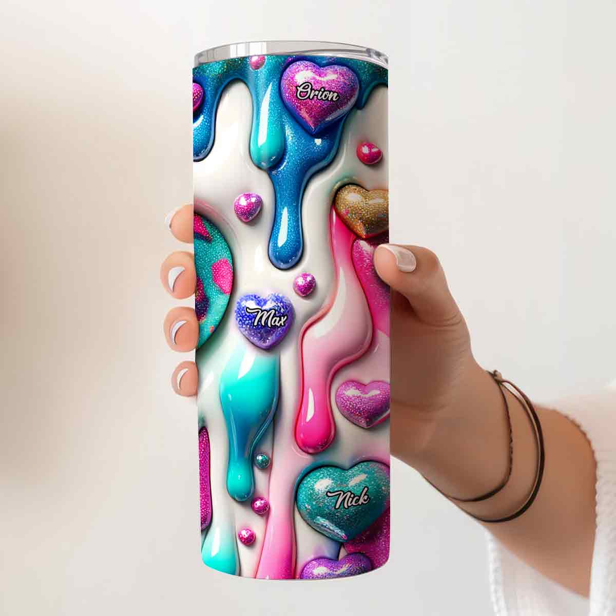 Best Mom Grandma Ever - Personalized Mother Skinny Tumbler