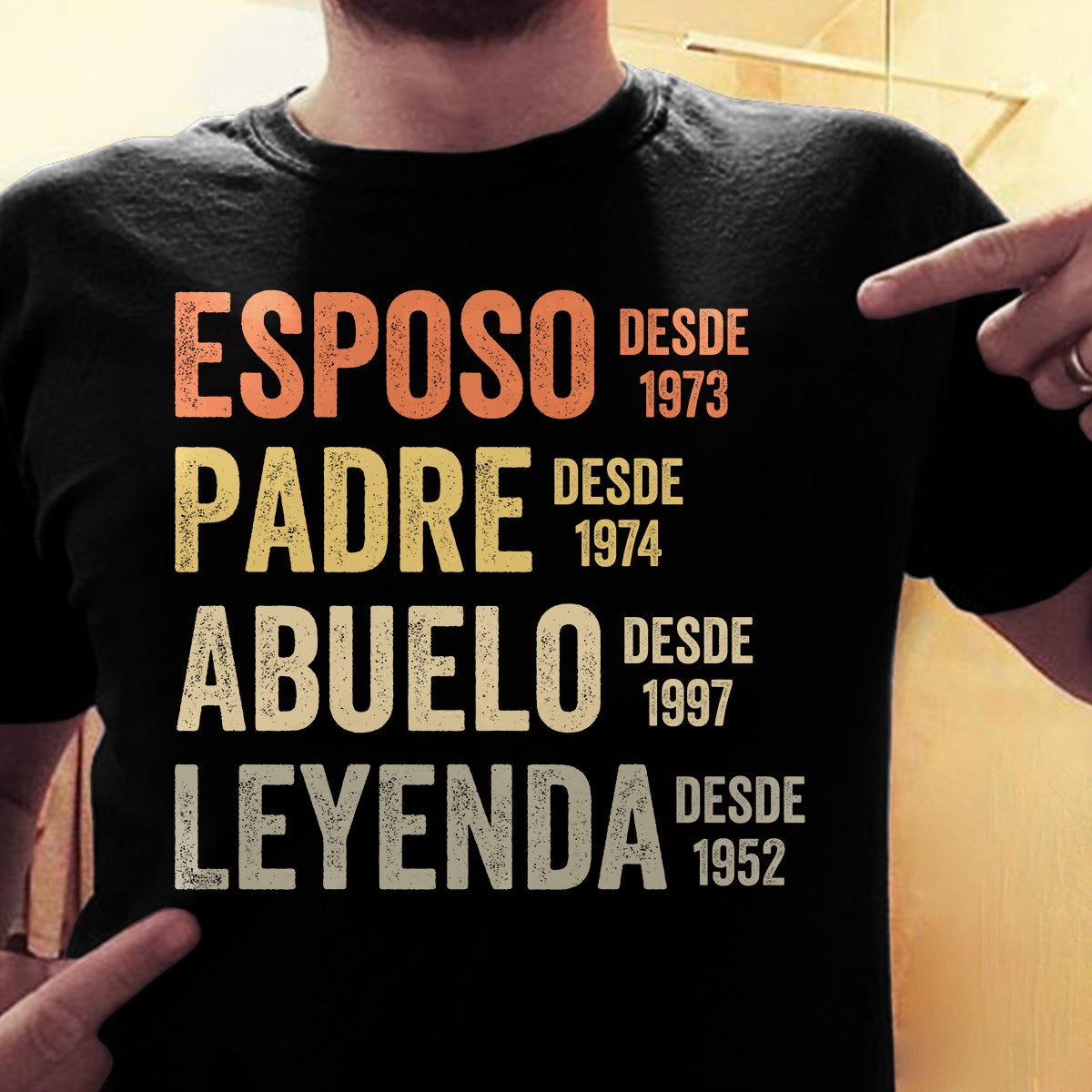 Esposo Padre Abuelo Leyenda - Personalized Father T-shirt And Hoodie