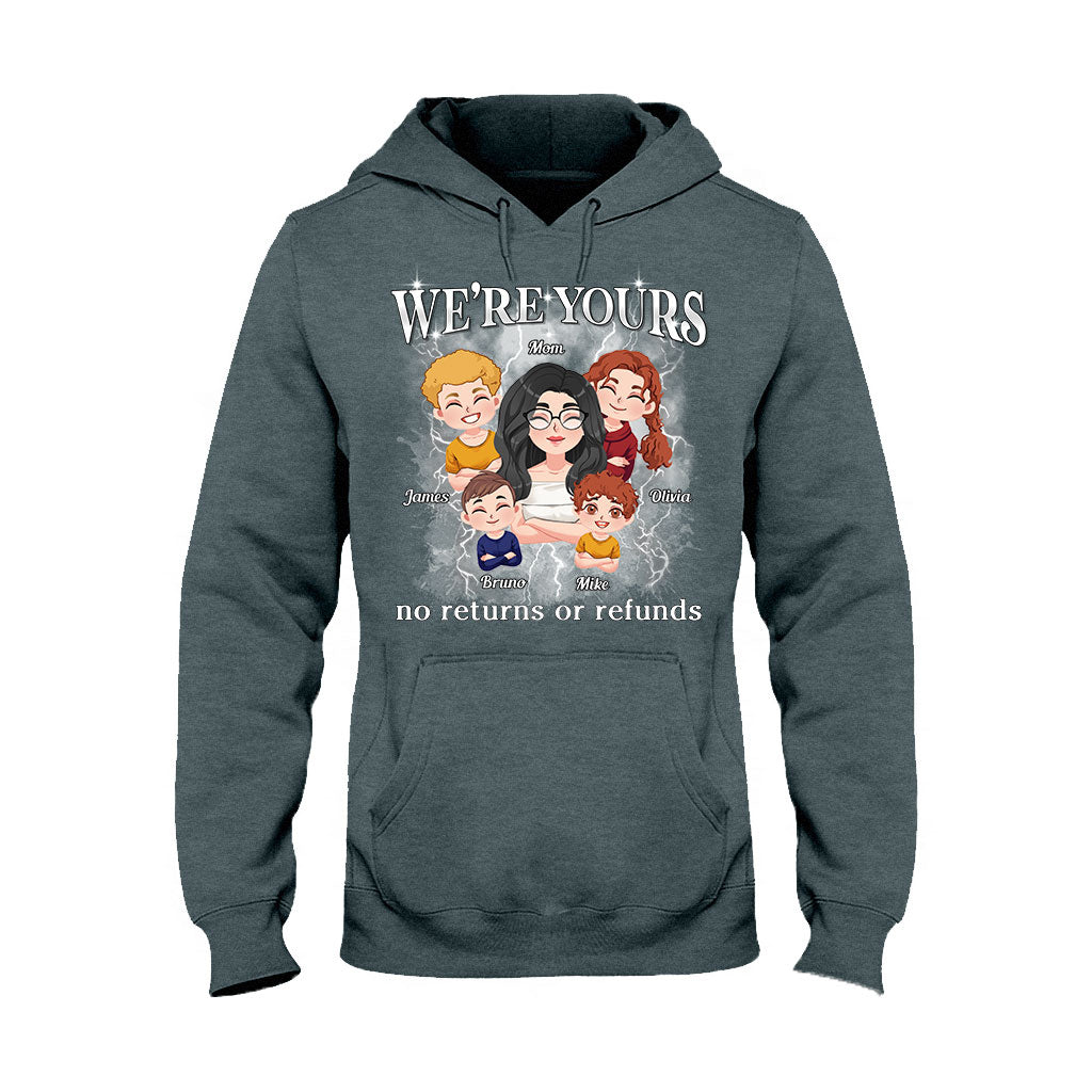 We're Yours No Returns Or Refunds Chibi Kids Bootleg Rap - Personalized Mother T-shirt And Hoodie