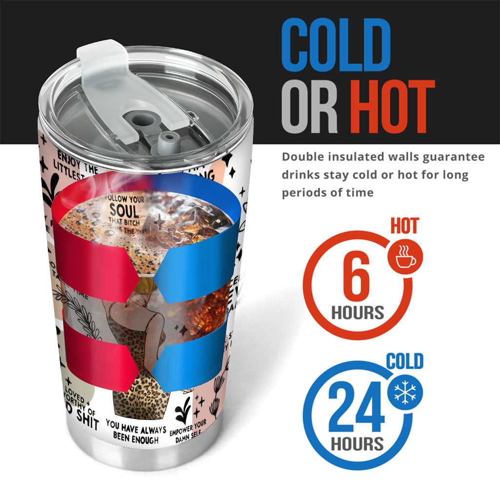 Rappels quotidiens, affirmations, motivation, inspiration, amour de soi, citations positives - Gobelet personnalisé