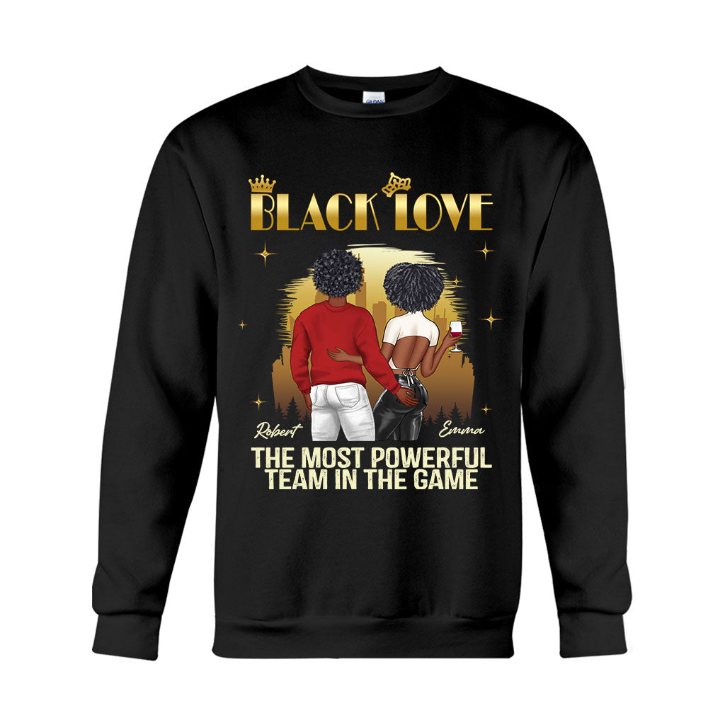 Black Love - Personalized Couple T-shirt And Hoodie