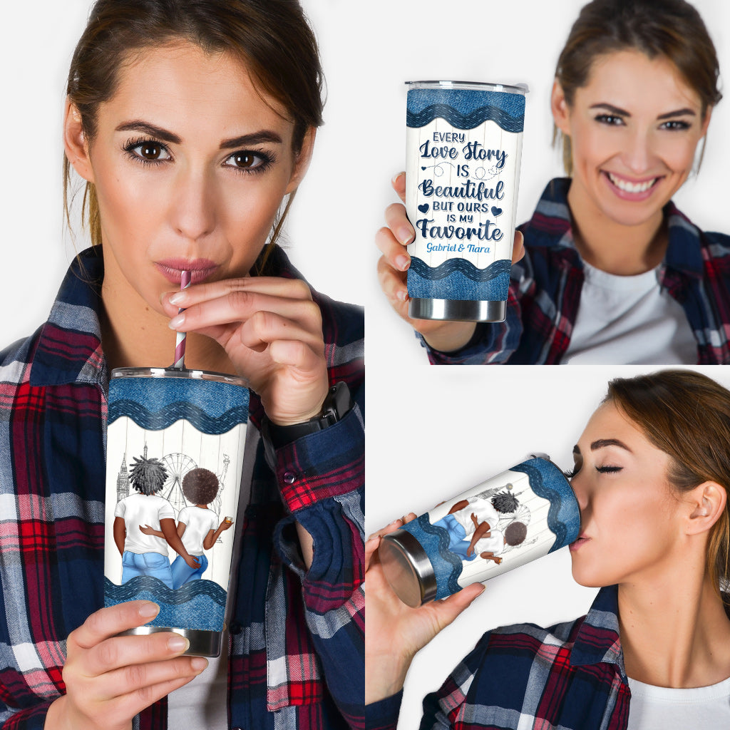 Unserer ist mein Favorit – personalisierter Becher für Afroamerikaner