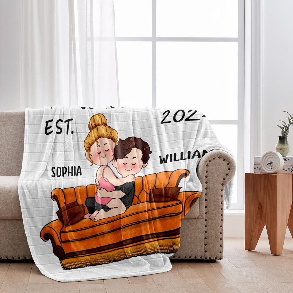 Hubby & Wifey - Personalized Husband And Wife Blanket