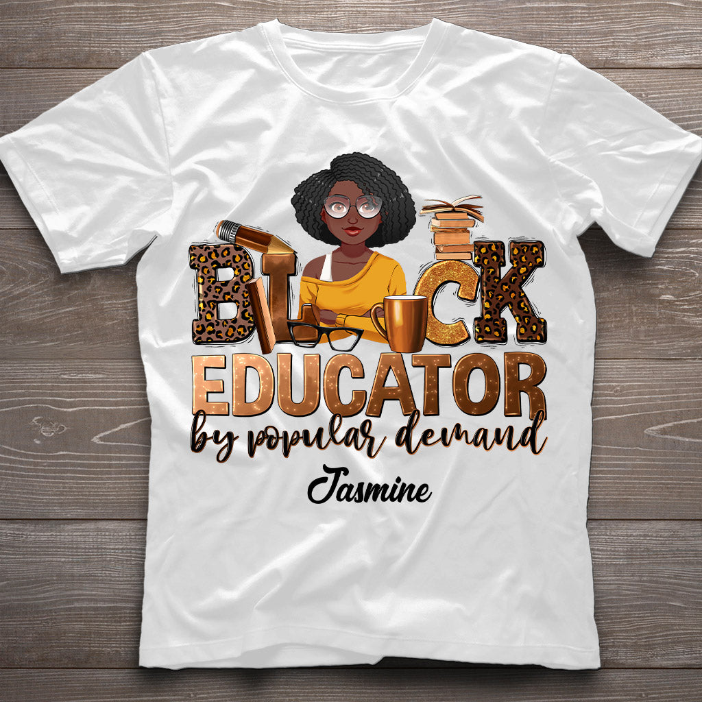 Éducateur noir - T-shirt et sweat à capuche afro-américains personnalisés
