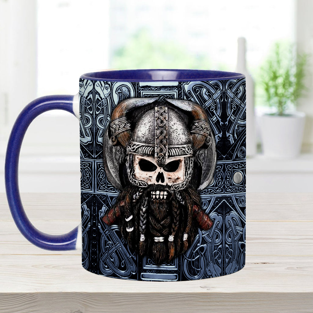 Stolzer Wikinger-Papa/Großvater – Personalisierte Tasse mit Wikinger-Akzent