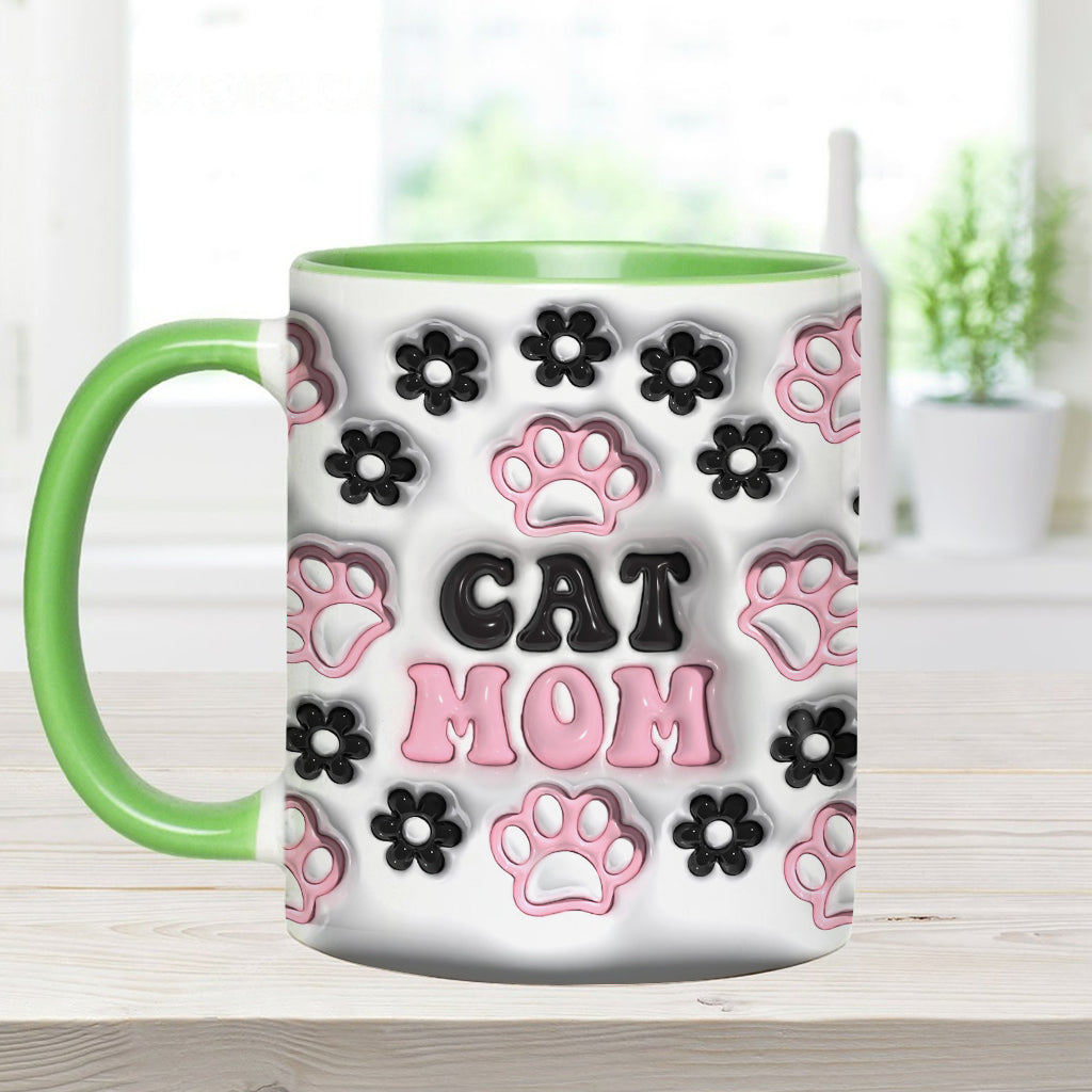 Dog Mom, Cat Mom, Dog Dad... - Personalized Dog Accent Mug