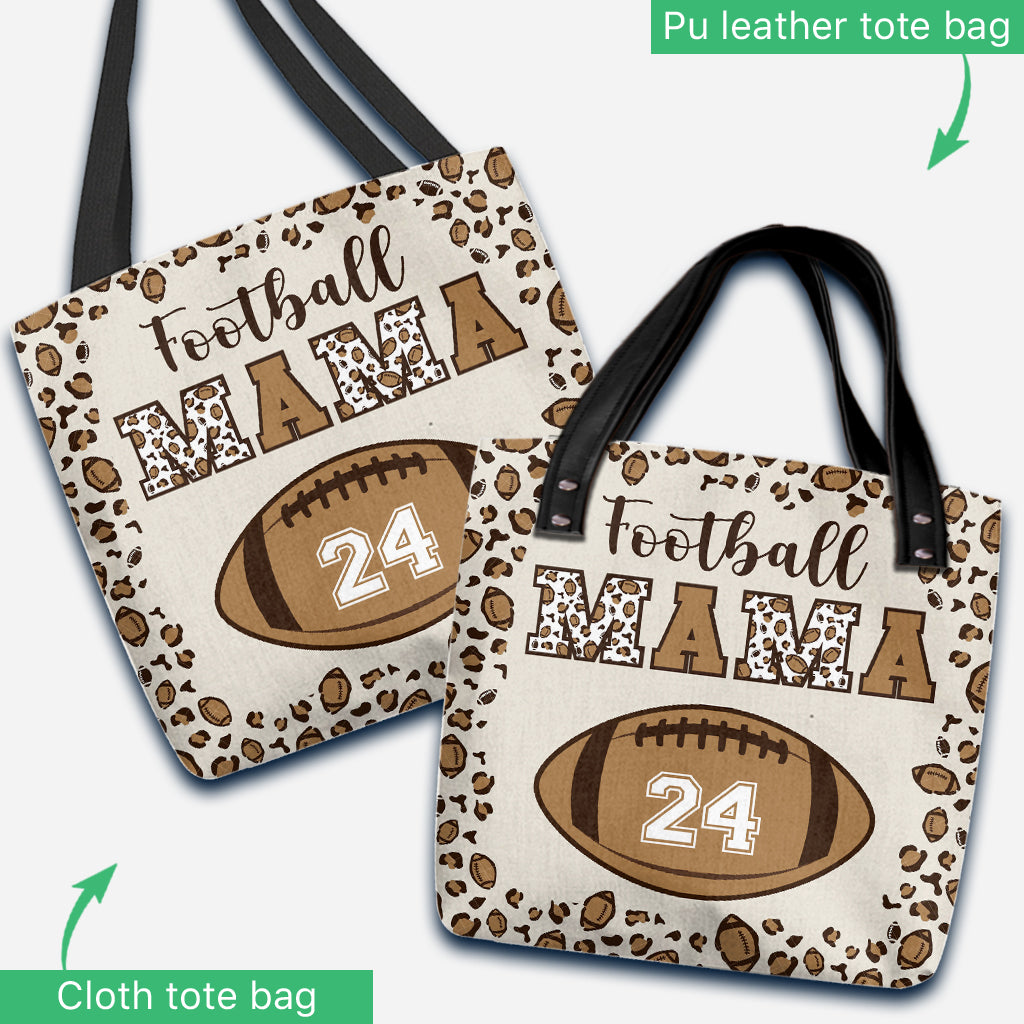 Football Mom - Personalized Football Tote Bag