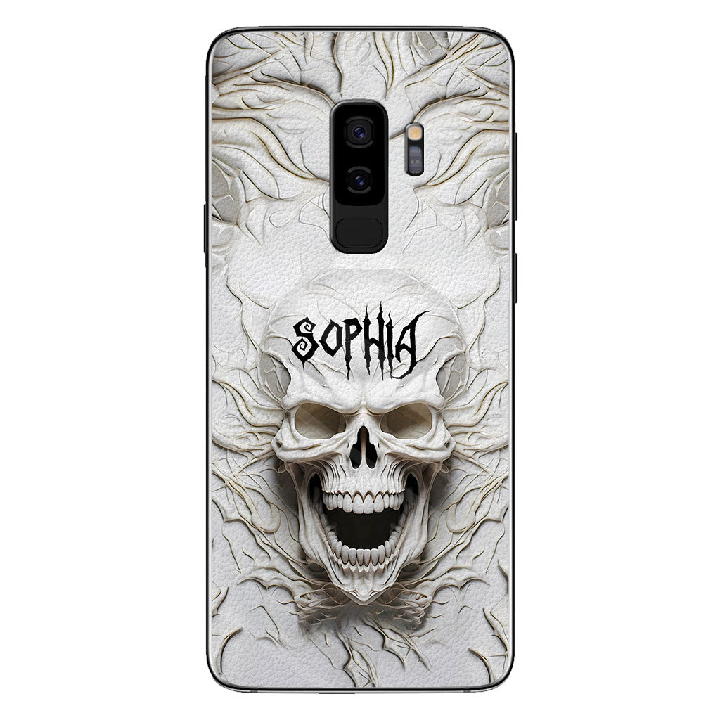 Beautiful White Skeleton - Personalized Skull Phone Case