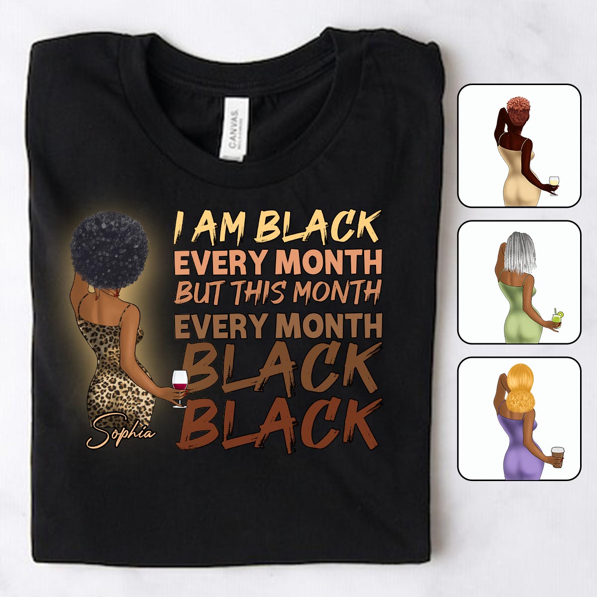 Blackity Black - T-shirt et sweat à capuche personnalisés pour Afro-Américains