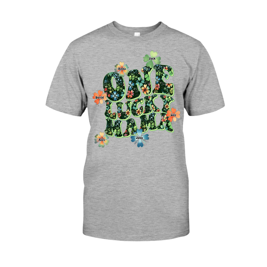 One Lucky Mama - Personalized Mother T-shirt And Hoodie