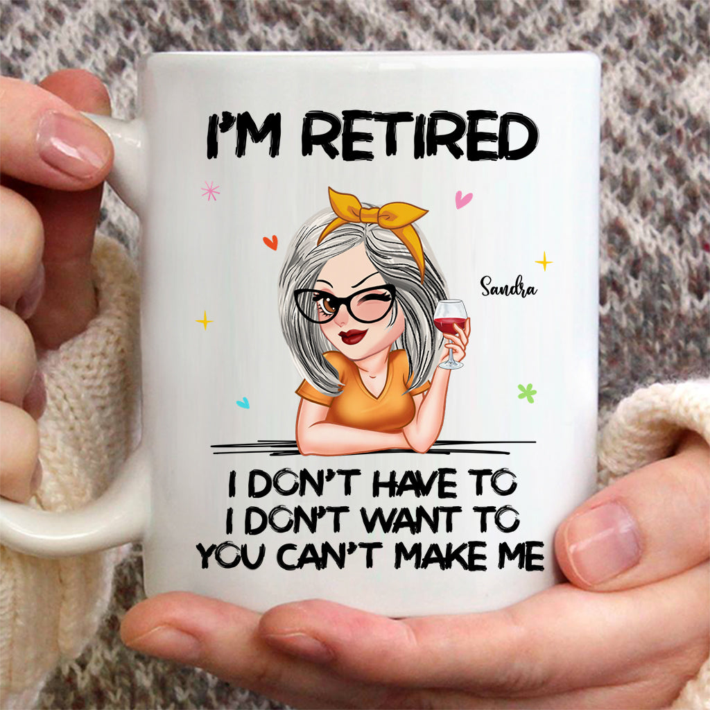Ich bin im Ruhestand, da kann niemand was machen! – Personalisierte Rentnertasse