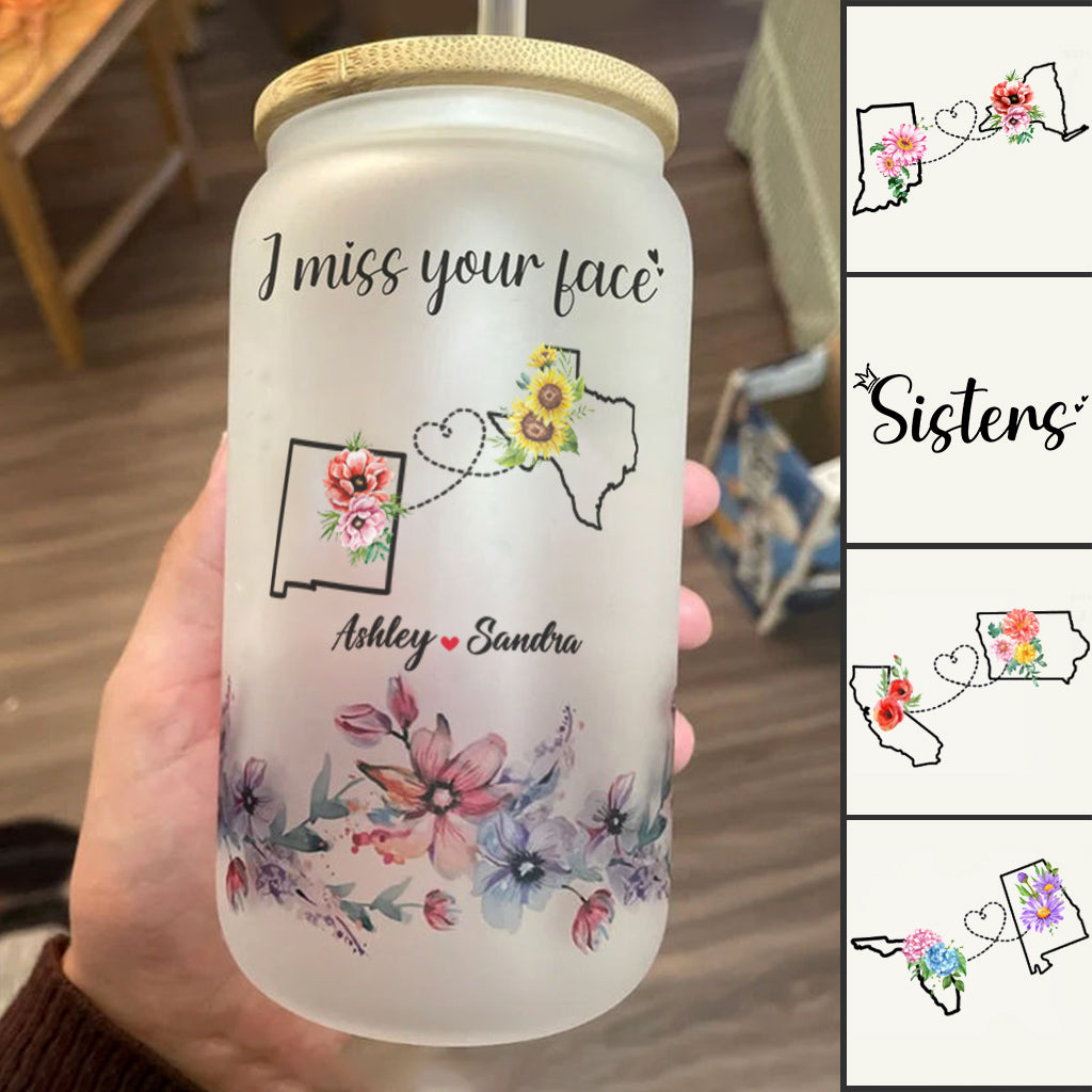 Freundschaftsgeschenk für beste Freundinnen über große Entfernungen – personalisiertes Trinkglas für die beste Freundin
