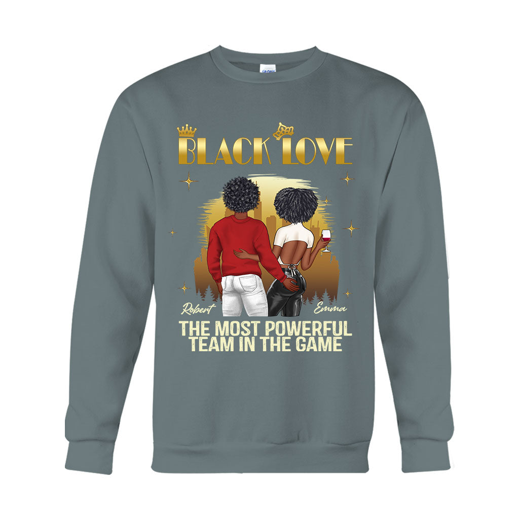 Black Love - Personalized Couple T-shirt And Hoodie