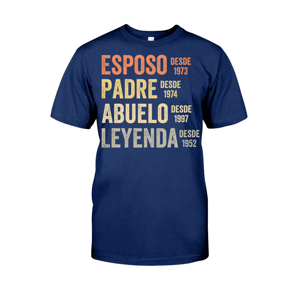 Esposo Padre Abuelo Leyenda - Personalized Father T-shirt And Hoodie