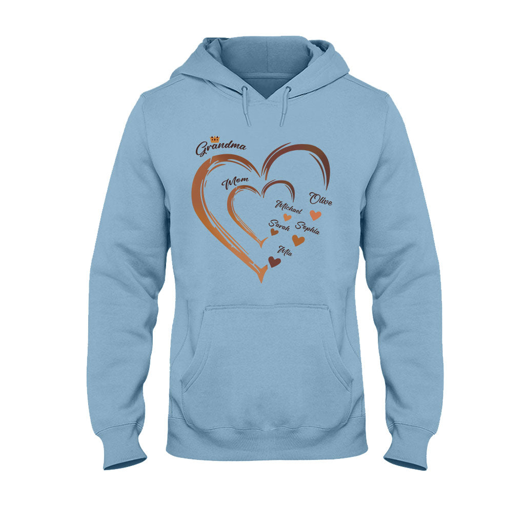 Grandma's Sweetheart - Personalized African American T-shirt And Hoodie
