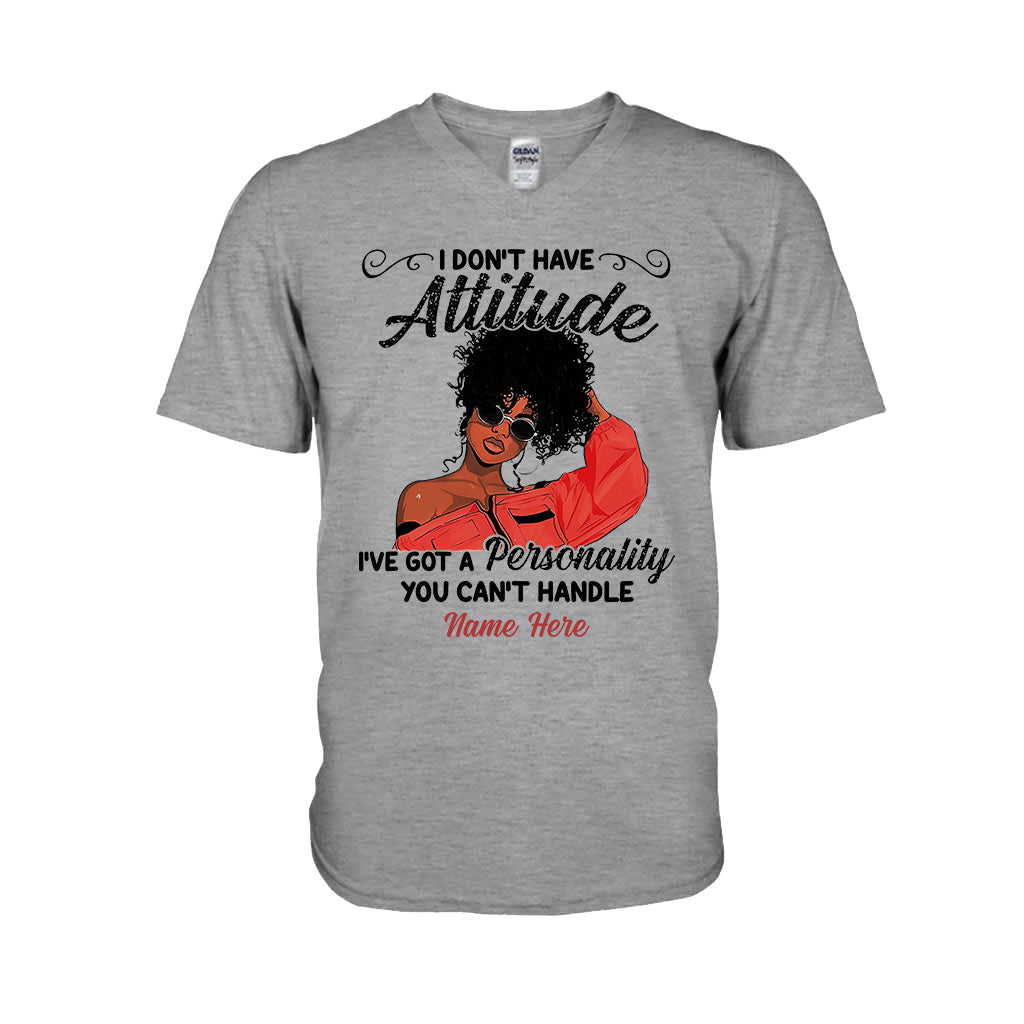 Ich habe keine Attitüde – Personalisiertes T-Shirt und Hoodie für Afroamerikaner