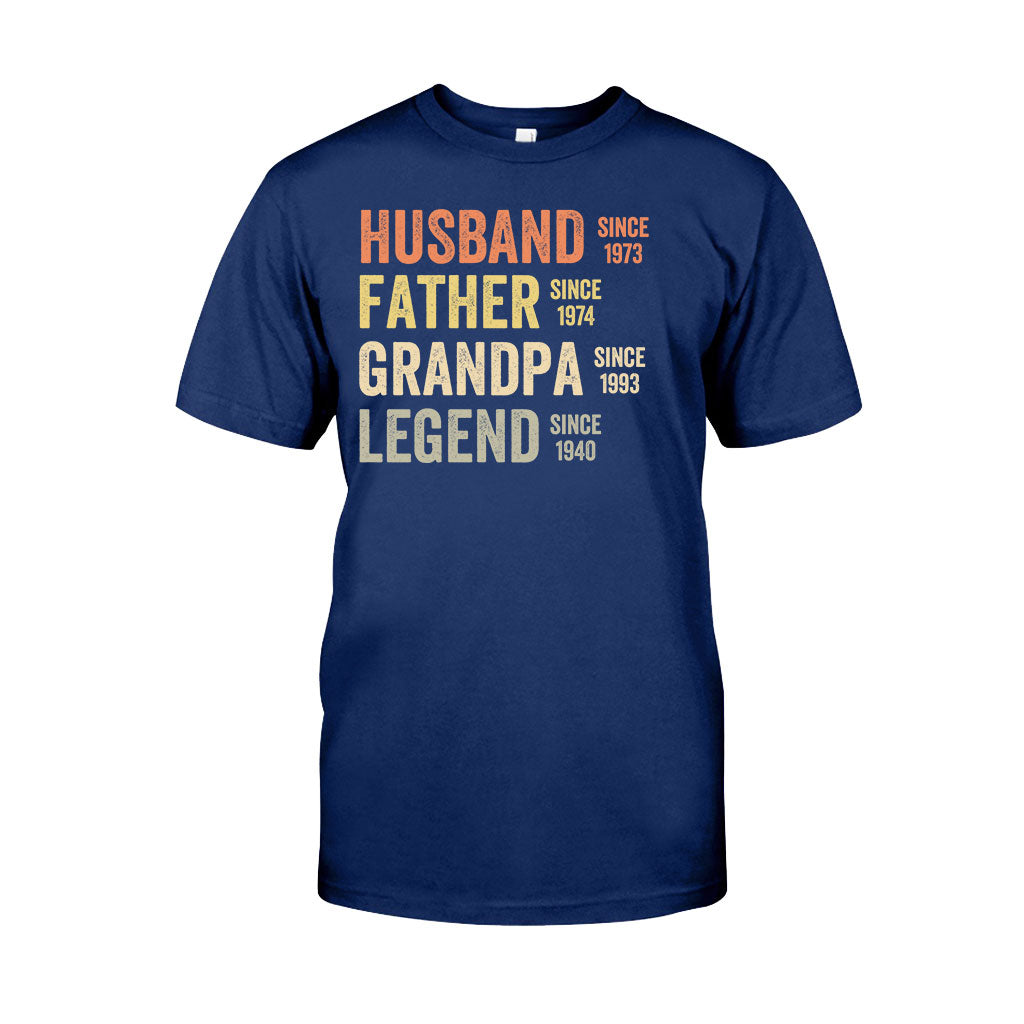 Dad Grandpa Legend - Personalized Father T-shirt And Hoodie