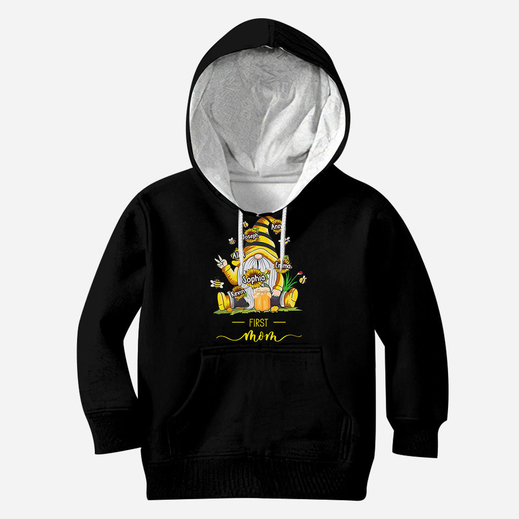 First Mother Now Grandma With Any Kid Name - Personalized Mother All Over Shirt