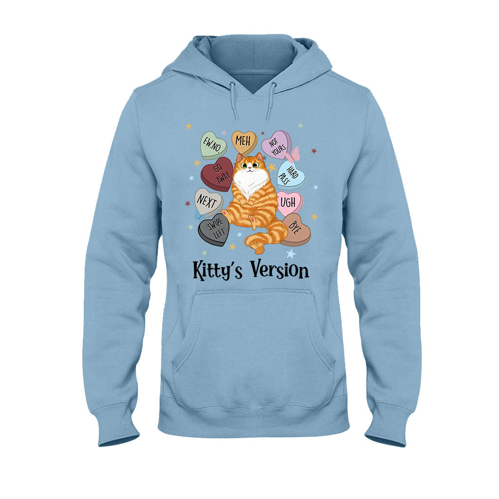 T-shirt et sweat à capuche personnalisés « Heart Candy Cat Kitty Version » - T-shirt et sweat à capuche pour chat