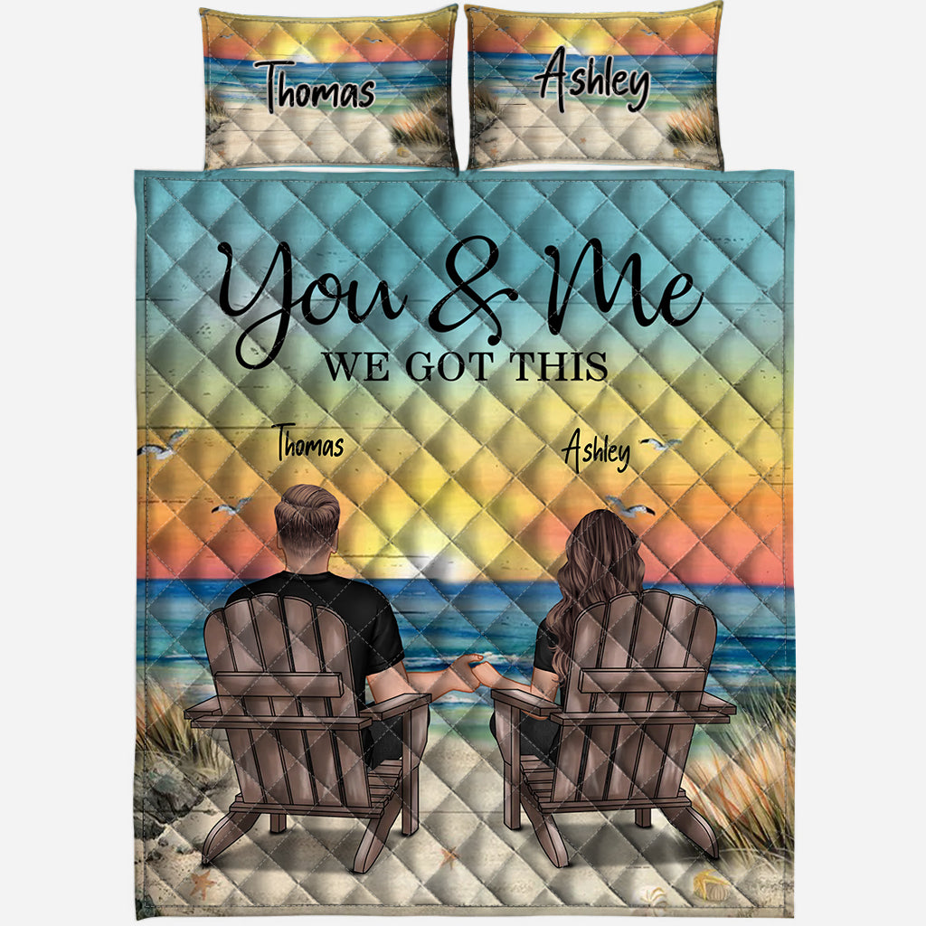 We Got This Twilight Version - Personalized Couple Quilt Set