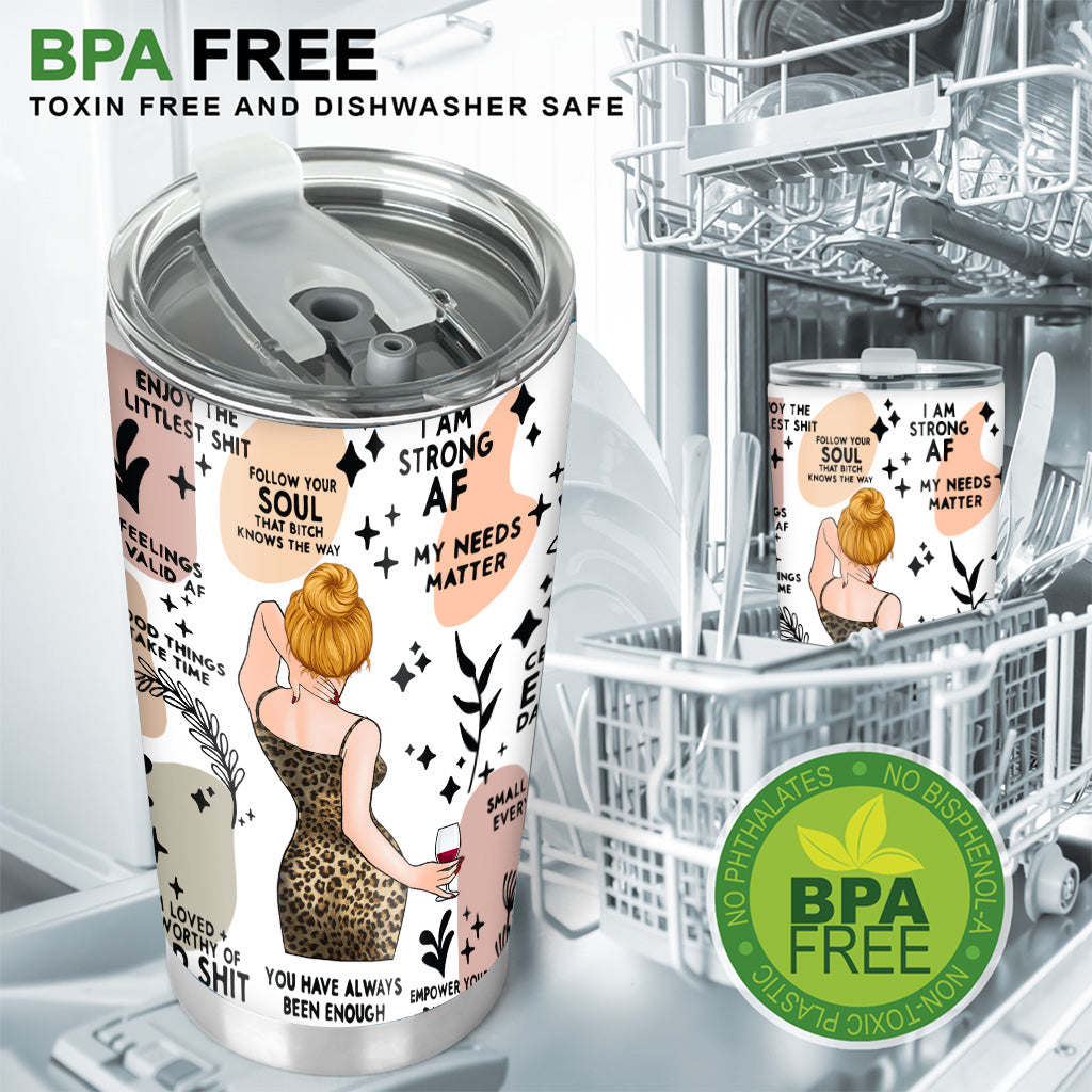 Rappels quotidiens, affirmations, motivation, inspiration, amour de soi, citations positives - Gobelet personnalisé