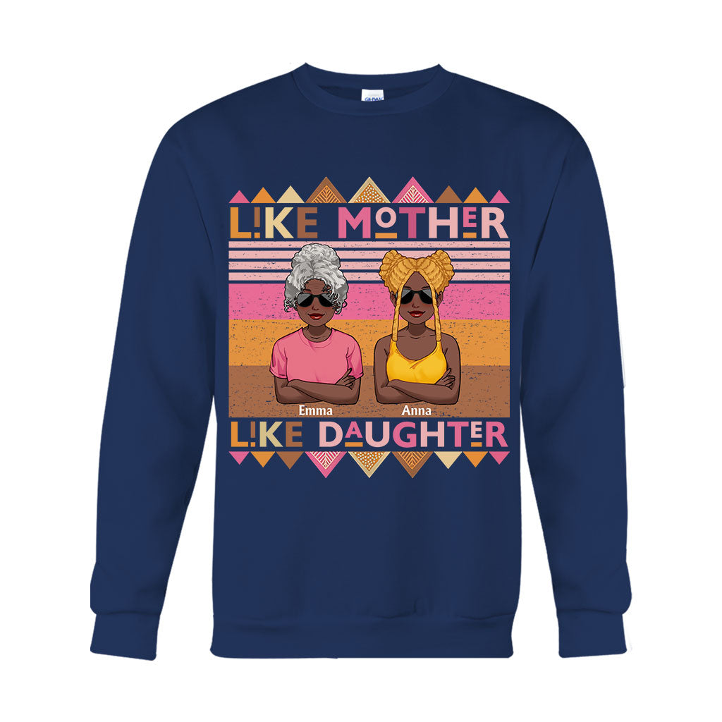 Like Mother Like Daughter - Personalized African American T-shirt And Hoodie